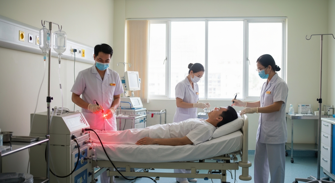 Máy laser chiếu máu là gì? 7 điều cần biết trước khi chọn mua năm 2026